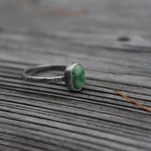 Load image into Gallery viewer, Alchemy Ring - size 7.25 Turquoise oval Fatty Stacker
