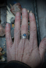 Load image into Gallery viewer, Alchemy Ring - size 7 Labradorite Round Fatty Stacker
