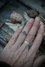Load image into Gallery viewer, Alchemy Ring - size 5 Labradorite Round Fatty Stacker
