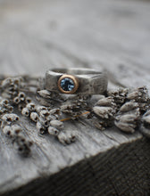 Load image into Gallery viewer, The Montana Sapphire Ring with 14k Gold Setting - size 7.25
