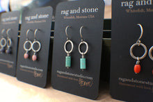 Load image into Gallery viewer, Circle and a Bead Small with African Trade beads in Turquoise!
