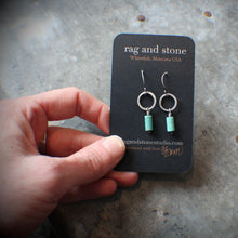 Load image into Gallery viewer, Circle and a Bead Small with African Trade beads in Turquoise!
