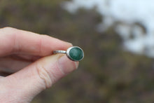 Load image into Gallery viewer, Simple Green Jasper Ring for SPRING! size 7
