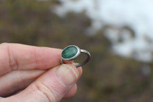 Load image into Gallery viewer, Simple Green Jasper Ring for SPRING! size 7
