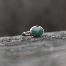 Load image into Gallery viewer, Simple Green Jasper Ring for SPRING! size 7
