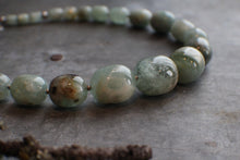 Load image into Gallery viewer, Aquamarine Strand for Mermaids! 19" Necklace with Fishermans hook clasp
