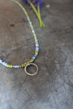 Load image into Gallery viewer, 18" Circle Charm beaded Necklace for Spring!
