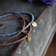 Load image into Gallery viewer, Dusty Rose Bitty Bead Lumiere Bracelet in GOLD - 7.25"
