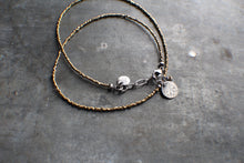 Load image into Gallery viewer, Tiny Spark Necklace on Gold Sunshine seed beads for Spring, OOAK!
