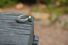 Load image into Gallery viewer, Size 6.75 Bisbee Turquoise Ring in 18k Gold &amp; Sterling Silver
