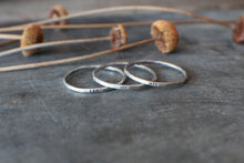Load image into Gallery viewer, SILVER Stizzack Stack Rings, Set of 3
