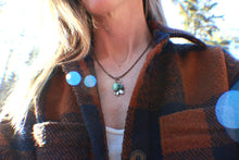 Load image into Gallery viewer, A Very Rocky Mountain Spring #1, Turquoise and Emerald Pendant Necklace
