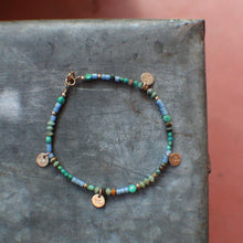 Load image into Gallery viewer, Bohemian Beaded Bracelet Single with 14k Gold Fill
