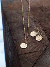 Load image into Gallery viewer, Tiny Gold Spark Earrings, 14k Gold Fill Harbinger of Joy Charms
