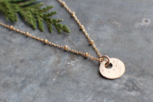 Load image into Gallery viewer, Tiny Coin GOLD Necklace in 14k Gold Fill
