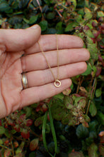 Load image into Gallery viewer, Tiny &#39;O&#39; Gold Necklace in 14k Gold Fill
